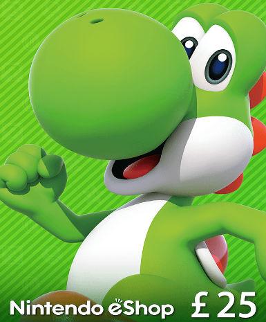 Nintendo Gift Card 25 GBP (UK) - Official website Game - Buy Now at Best Price