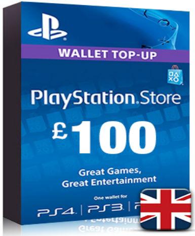 Playstation Network Card (PSN) 100 GBP (UK) - PSN Game - Buy Now at Best Price