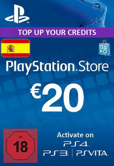 Playstation Network Card (PSN) 20 EUR (Spain) - PSN Game - Buy Now at Best Price