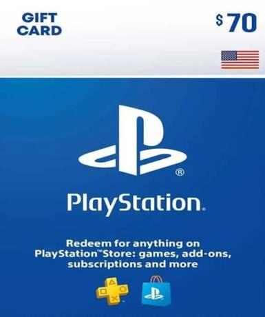 Playstation Network Card (PSN) 70 USD (US) - PSN Game - Buy Now at Best Price