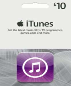Apple iTunes Gift Card 10 GBP (UK) for iTunes platform