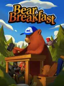 Bear and Breakfast game cover on Steam, a cozy management adventure