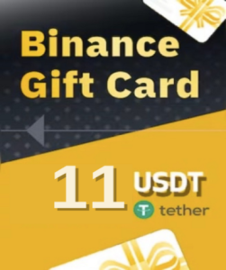 Binance 11 USDT (Gift Card) available on the Official website