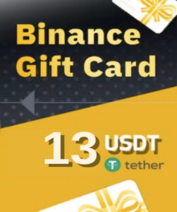 Binance 13 USDT (Gift Card) available on the official website
