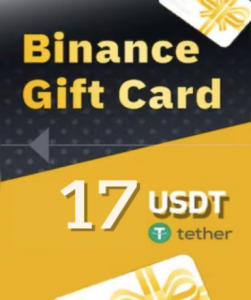 Binance 17 USDT (Gift Card) available on the official website