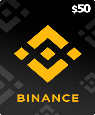 Binance 50 USDT (Gift Card) available on the Official website