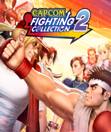 Capcom Fighting Collection 2 game cover for Steam platform, featuring classic Capcom fighters.