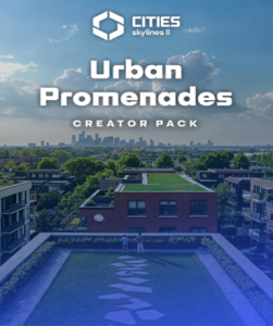 Cities: Skylines II - Creator Pack: Urban Promenades DLC on Steam, enhance your city with beautiful promenades.