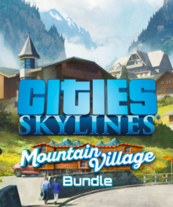 Cities: Skylines - Mountain Village Bundle DLC for Steam, featuring new mountain village assets.