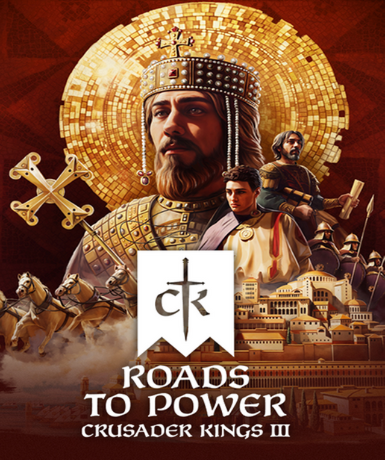 Crusader Kings III: Roads to Power DLC cover art for Steam platform