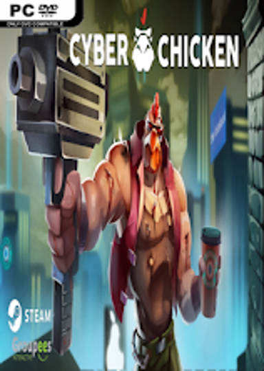 Cyber Chicken game cover available on Steam, a quirky adventure awaits.