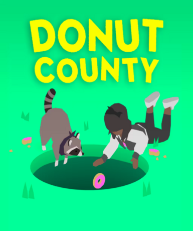 Donut County game cover available on Steam platform