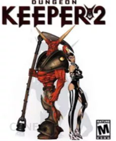Dungeon Keeper 2 game cover available on GOG.com, a classic strategy game from Bullfrog Productions.
