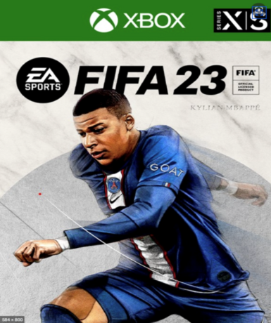 FIFA 23 for Xbox Series X/S, available on Xbox Live, the latest soccer simulation by EA Sports.