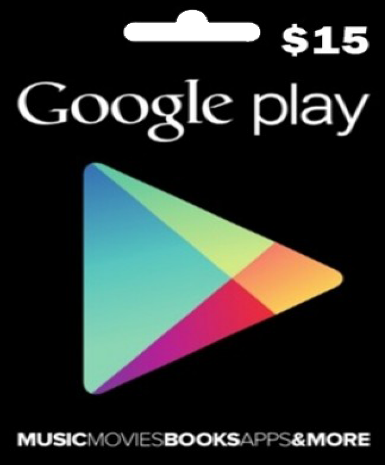 Google Play Gift Card 15 USD (US) digital voucher for online purchases