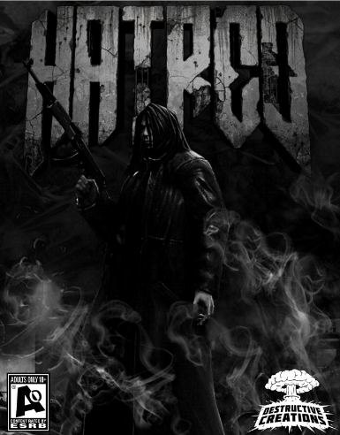 Hatred video game cover available on Steam platform