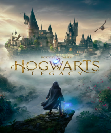 Hogwarts Legacy game cover for Steam platform, showcasing magical adventures at Hogwarts.