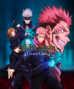 Jujutsu Kaisen: Cursed Clash game cover for Steam platform, available in NA and LATAM regions.