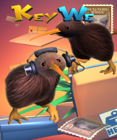 KeyWe game cover on Steam, a charming cooperative postal adventure