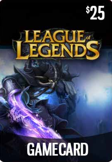 League of Legends 25 USD Gift Card available on the official website