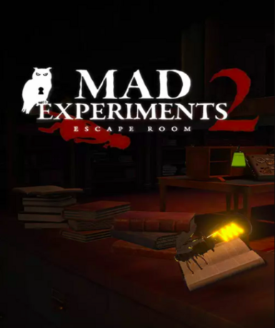 Mad Experiments 2: Escape Room game cover on Steam platform