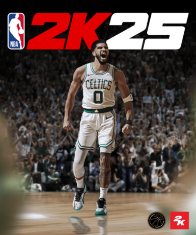 NBA 2K25 game cover for Steam platform, featuring latest basketball action.