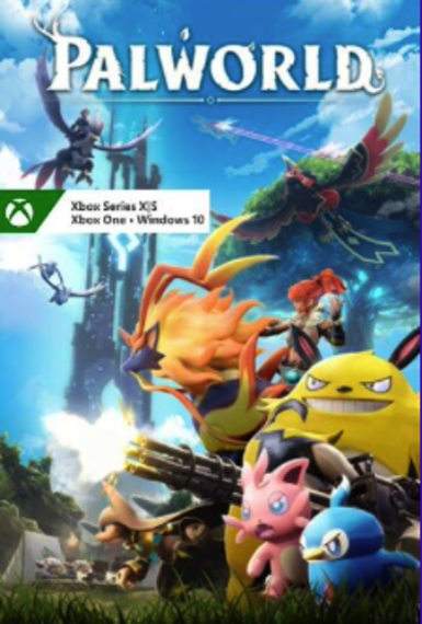 Palworld game cover for Xbox One and Windows 10, available in Argentina on Xbox Live