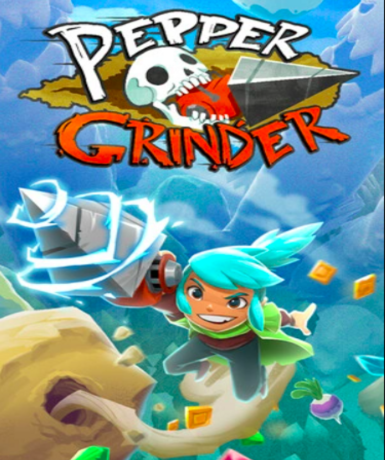 Pepper Grinder game cover for Steam platform, featuring action-packed gameplay.