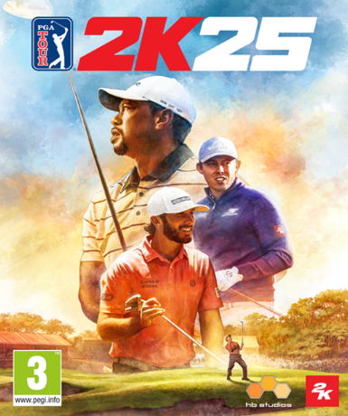 PGA Tour 2K25 game cover for Steam platform, available in EU region