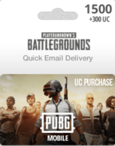 PUBG Mobile 1500 + 300 UC game UC purchase on official website