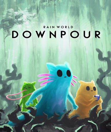 Rain World - Downpour DLC for Steam, an expansion pack adding new content to the survival game.