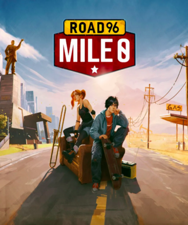 Road 96: Mile 0 game cover for Steam platform, an adventurous journey.