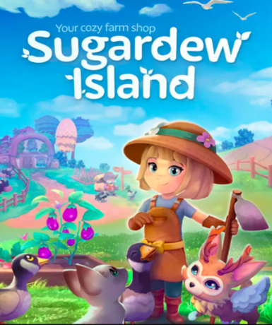 Sugardew Island: Your Cozy Farm Shop game cover on Steam platform
